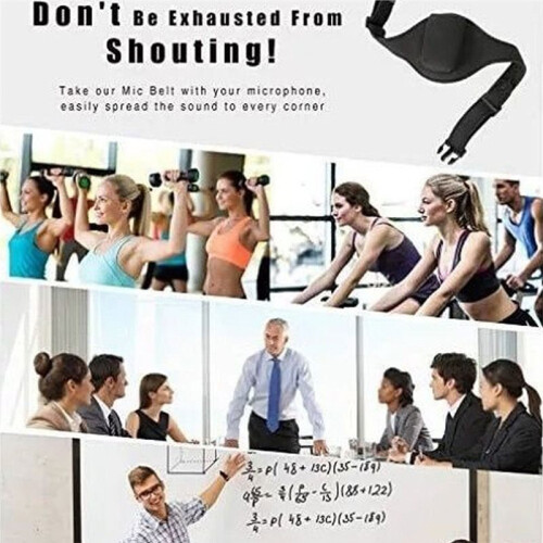 3er-Pack Mikrofon-Gürtelhalter, Verstellbare Hüfttasche für das Training 2