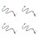 4X Probe Oxygen Sensor for  Focus 2 3 C-Max 0258006569 3M51-9G444-AA BLUEPLUG 1