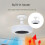 LED Ceiling Fan Light With Heating Fan Remote Control E27 Shower 3