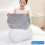 Memory Foams Pillow With Ice Silk Zippered Washable-Blue large 3