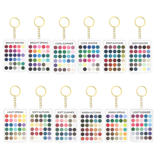 Porte-clés en acrylique coupe élégante avec couleurs-4 1