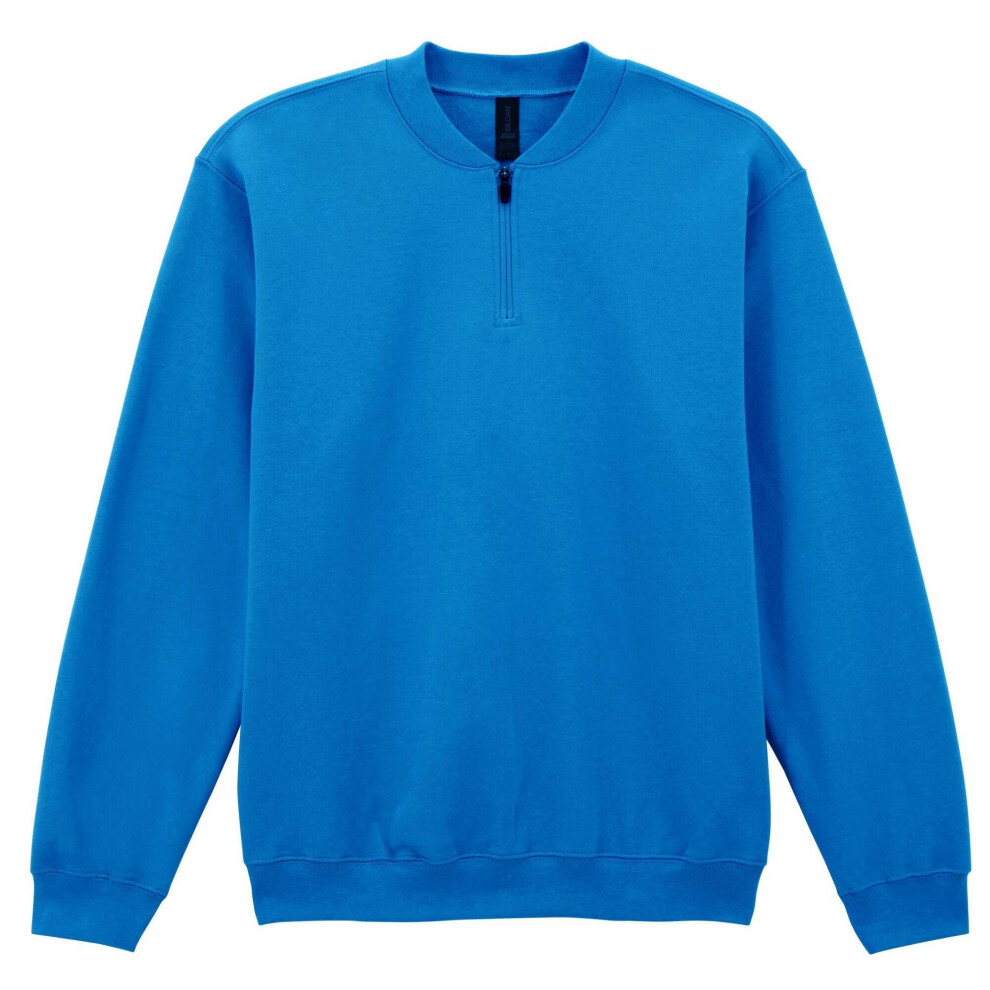 Gildan (3Xl, Royal ) Unisex Adult Softstyle Midweight Quarter Zip Sweatshirt Blue