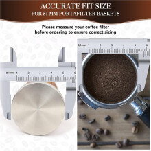 51mm Espresso Tamper Kit, Coffee Accessories with Stirrer, Frothing Pitcher & Latte Art Tools