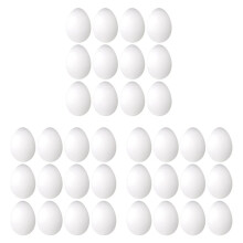 36 Pack 3 Inch Easter Foam Egg White Egg Egg Foam Natural Polystyrene Egg Foam Handmade Egg