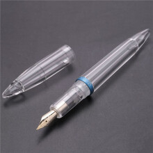 4pcs 0.5mm Nib Fountain Pen with Eyedropper High Capacity Transparent Pens Office School Supplies