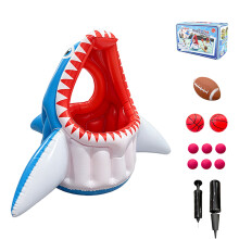Anneaux de requin gonflables de pâques, jouet amusant-bleu clair