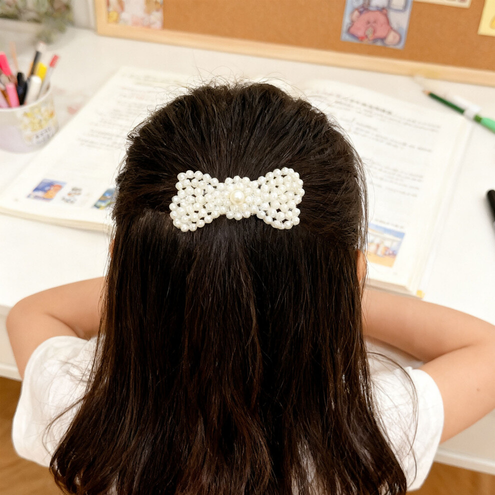 Charming Faux Pearl Barrettes for Women