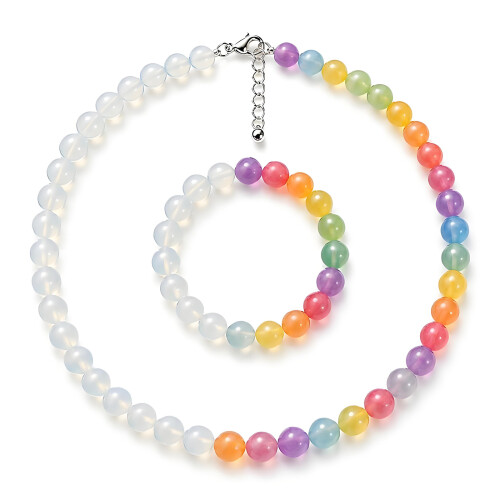 Sun Activated Color Changing Resin Necklace Delicate-Set A