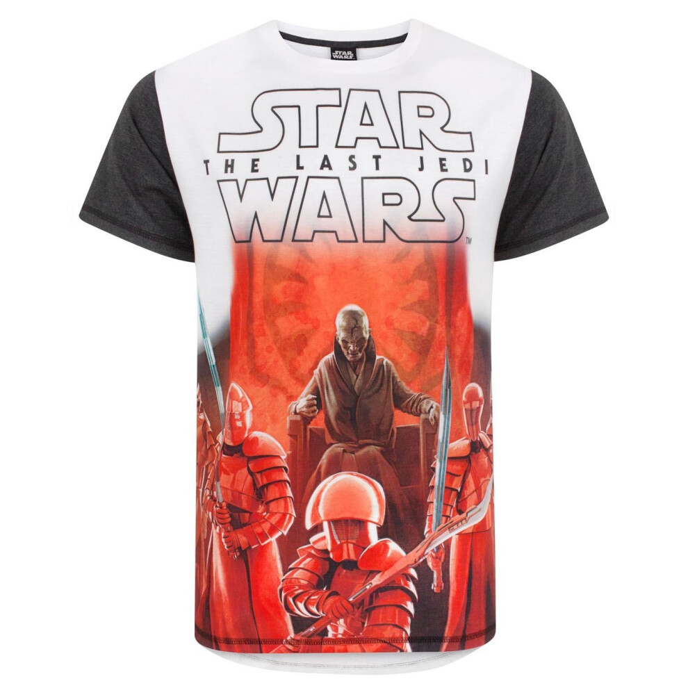 Star Wars (Xl, White) Mens The Last Jedi First Order T-Shirt