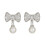 Clip d'oreille en perles élégantes, décorations pour-Argent 1