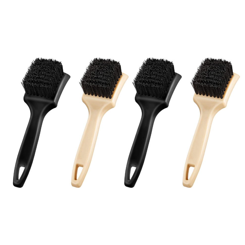 4Pc Car Carpet Upholstery Cleaner Brush Car Wheel And Tires Brush Car Detailing Brushes Car Wash Accessories Scrub Brush 4712137606524