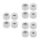 12Pcs White Finger Skateboard Wheels Bearing Set for Easy Replacement 1