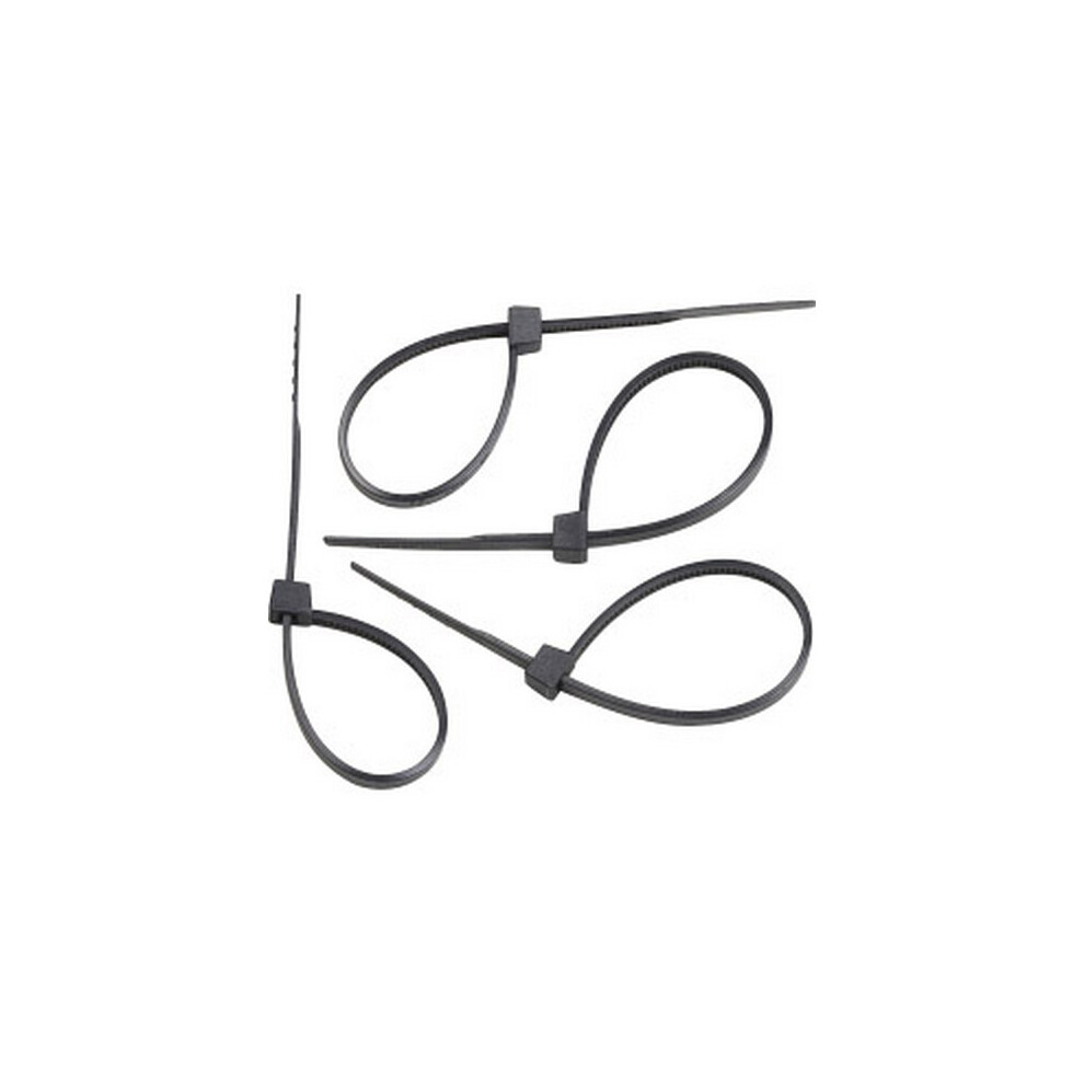 (4.5Mm X 200Mm, Black) Supalec Cable Ties (Pack Of 100) 5063574720052