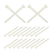 50St Unbreakbare Witte Golftees Met Glow Voor Driving Range Gebruik