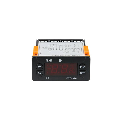 ETC-974 Temperature Controller Refrigerator Defrosting Heating Control Thermoregulator with Dual Sensor 220V