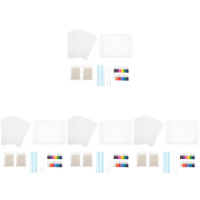 4Sets Watercolor Solid Pigment Set 12 Colorful Marbling Paint for Home