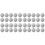 40 Pieces Gold Discs Binder Rings Plastic Book Binding Discs for Notebook and Planner Scrapbooking (Silver) 1