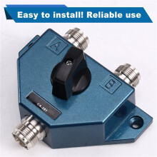 Ham Radio Antenna Coaxial Switcher UHF Female Connector Adapter Converter 1.8-600 MHz Manual CA201 Aerial Coax