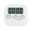 LCD Digitale Keukentimer met Magnetisch Scherm, Aftelfunctie, Slaapstopwatch, Timer, Wit 1