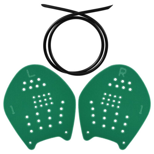 Swimming Paddles for Hands with Adjustable Straps Medium Training Hand Paddles Medium Size(18x21CM)