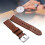 Bracelet de montre de remplacement, résistant aux-marron clair 6