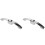 2Pcs Durable Silver Rv Door Handles Camper Trailer Metal Replacement 1
