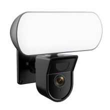 Tuya 3MP Holofote Câmera WiFi Lâmpada de Parede de Jardim Proteção de Segurança À Prova D'Água Vigilância Luz com Sensor Inteligente