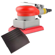Pneumatische excentrische schuurmachine-Rood 5 stuks