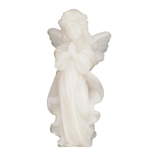 Crystals Healings Stone Guarder Angel Statue-white marble