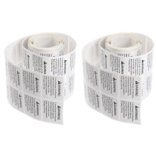 2 Rolls Stickers Caution Tape Tabs Nail White