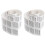 2 Rolls Stickers Caution Tape Tabs Nail White 1