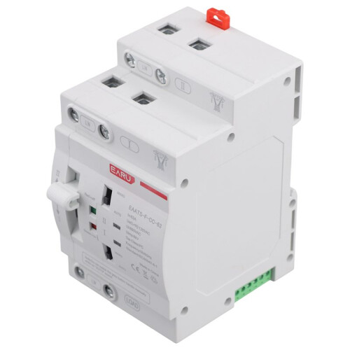 EARU Power  Uninterruptible Power Supply Emergency Power Automatic  Toggle Dual Power Automatic  2P 63A 110V B