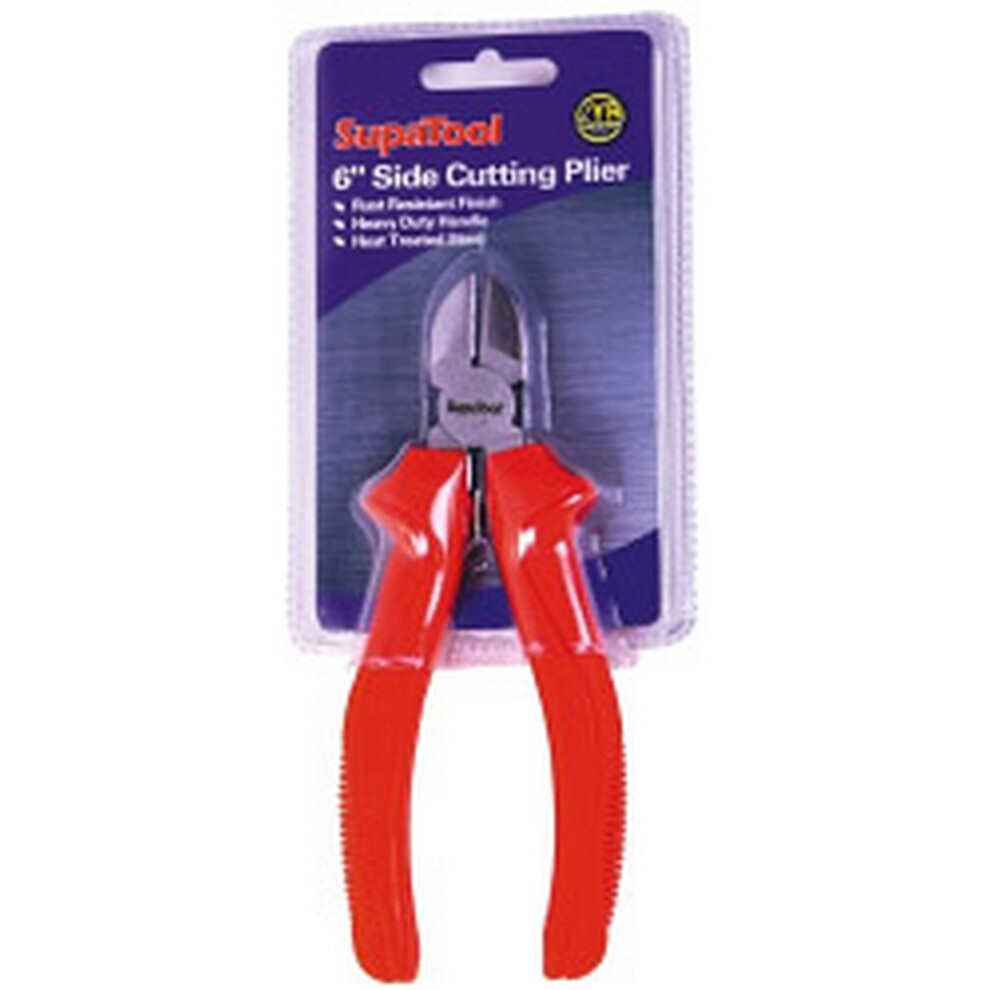 (8In, Red) Supatool Side Cutting Plier 5059444633409