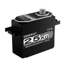 DSSERVO BLS3325mg Ganzmetall, Bürstenlos, Hochgeschwindigkeits-Lenkgetriebe, Digitales Metallgetriebe, 25 Kg, Wasserdicht, Bürstenlos