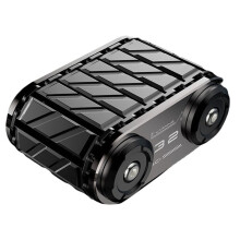 Fidget Roller Tank Toy for Stress Relief - Metal Ratchet Fidget Toy for Anxiety - Desk Toy for Adults & Kids Black