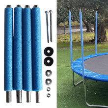 Trampoline Poles Replacement,with Trampoline Poles Anti-Collision Protector,with Screws Enclosure Straight Tube 1.76m