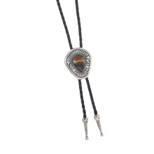 Cowboy Neckwear With Artisanal Metalwork And Adjustable 70cm-C
