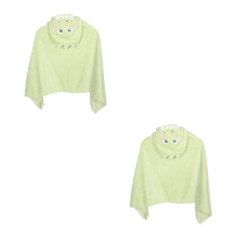 2St Absorberende Babybadjas Coral Fleece Met Capuchon Jongens