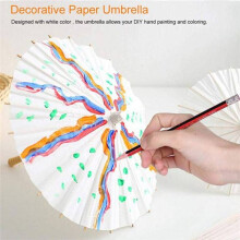 12 Sombrillas de Papel de 23,7 Pulgadas, Hechas A Mano, para Decoración de Bodas, Fiestas y Accesorios de Fotografía.