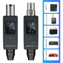XLR-Sender und -Empfänger, Steckbares Drahtloses Mikrofonsystem für Dynamische/Kondensatormikrofone, E-Gitarre/E-Bass