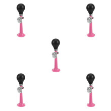 5St Kinder Fietsbel Roze Metaal Stilstand Veiligheid Luide Fietshorn