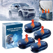 Dispositivo Antigelo e Rimozione Neve A Onde Elettromagnetiche Senza Fili da 4 Pezzi, Rimozione Neve Elettromagnetica Antigelo per Auto