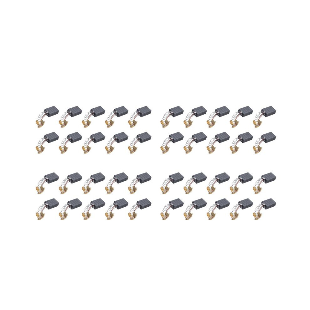 40 Pcs 17137Mm Power Tool Motor Carbon Brush 999038 For Black+Gold+Silver 4712538938613