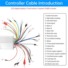 Controlador Universal Inteligente de Modo Dual para Vehículos Eléctricos Sin Escobillas de 48 V, 60 V, 64 V, 72 V, 1200 W y 1500 W para Bicicletas