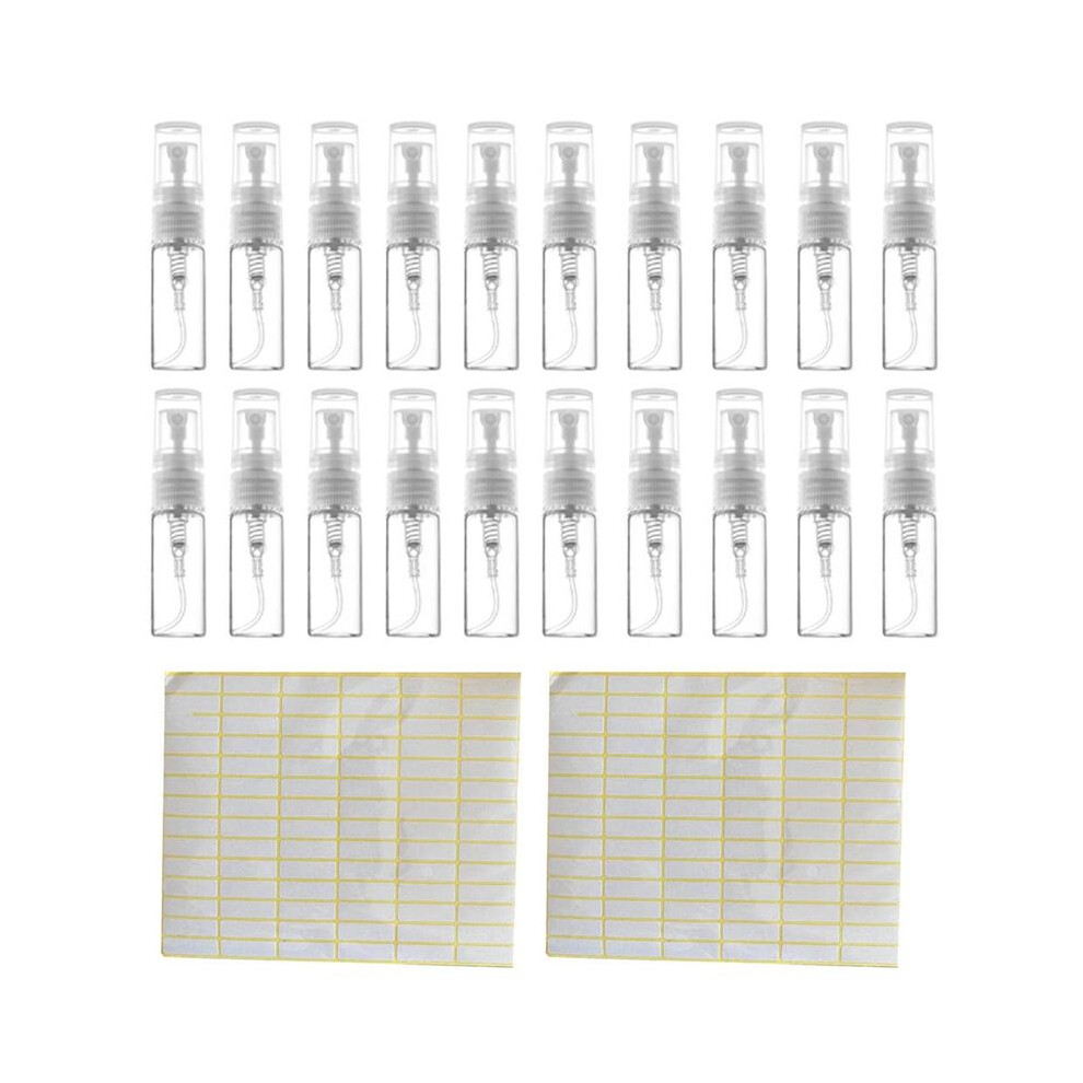 100Pcs 3ML Spray Bottle Small Cosmetic Packing Atomizer Perfume Bottles Atomizing Spray Liquid Container for Travel
