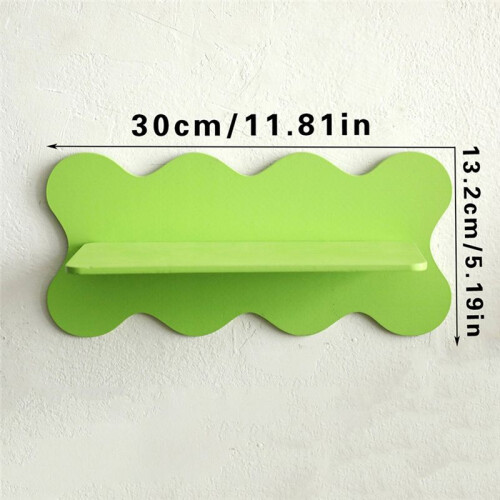 Wooden Wavy Storage Rack Wall Shelf Home Decoration 2