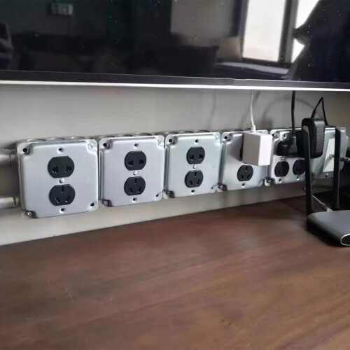 Couvercle de boîte électrique de prise,-basculer le panneau rond 2