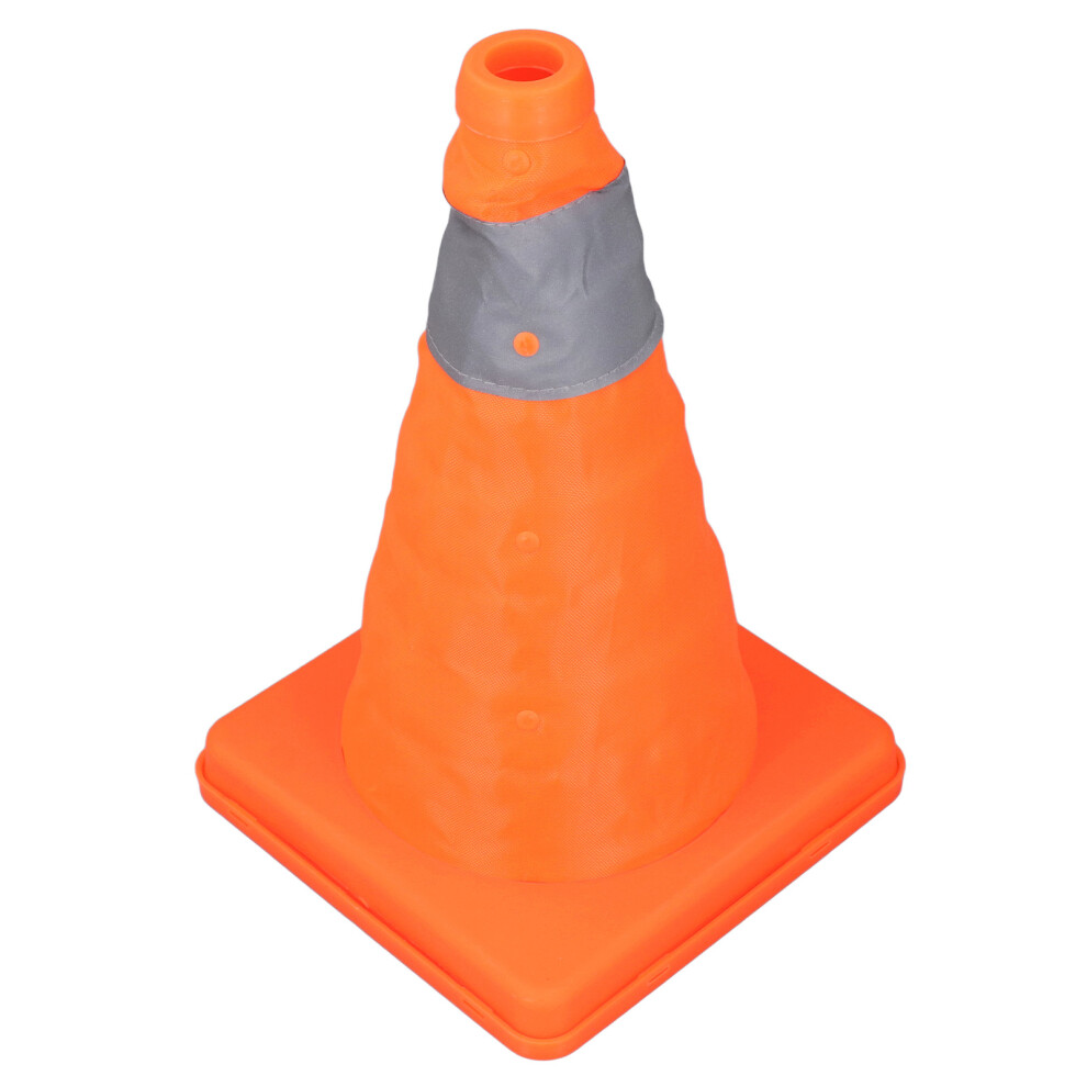 4X 30Cm Reflective Foldable Safety Cones Orange