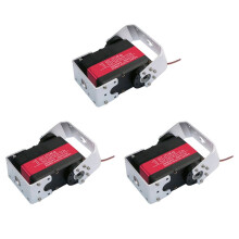 3X 150KG 12V RDS51150 Double-Shaft Digital Metal Robotic Servo with U Mounting Bracket Waterproof 270 Degree
