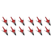 12 Pcs Hunting Broadheads 2 Spring Slide Blade Broadheads for Mechanical Compatible with Crossbow and Compound Bow